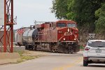 CP 8831 solo on K39 (Savanna, IL-Mason City) now enters the yard